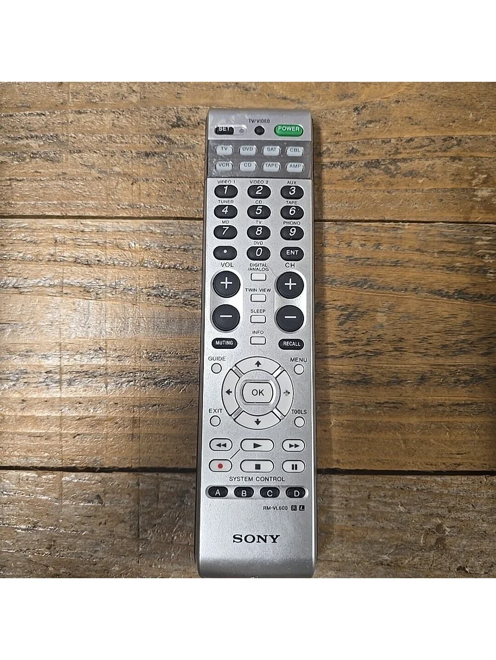 SONY RM-VL600 8-Device Universal Learning Remote Multi Brand Commander TESTED